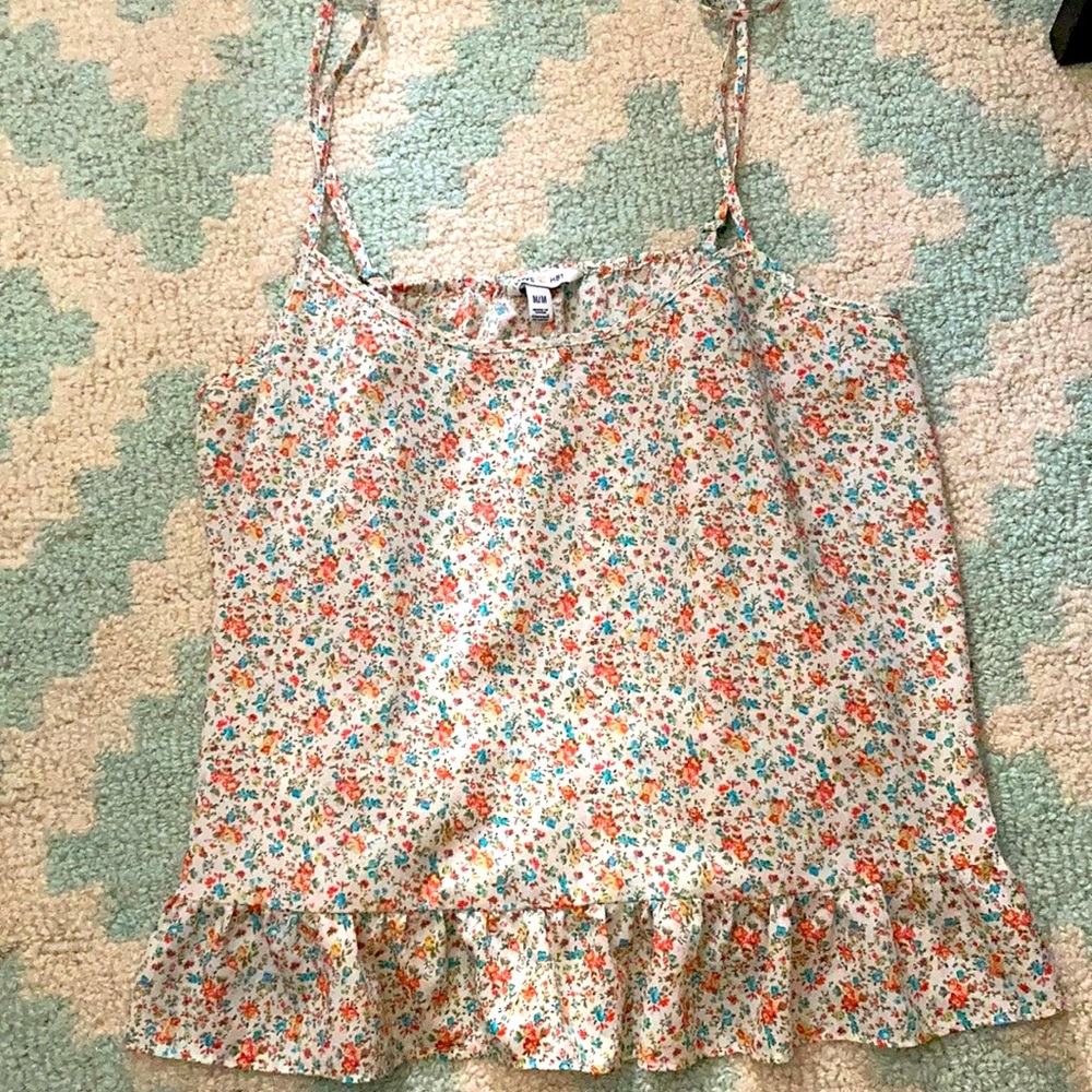 Summery Floral Forever 21 Boho Chic Camisole Top